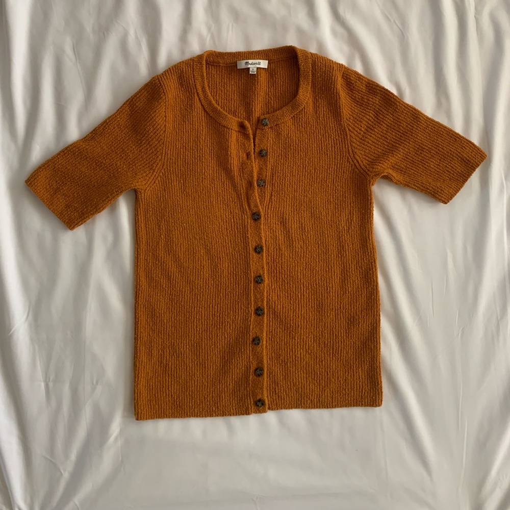 Madewell Knit Short Sleeve Cardigan
